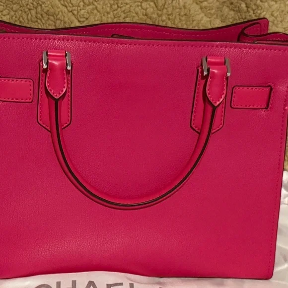 Michael Kors Fuchsia Satchel Shoulder Bag NWT - Picture 6 of 9